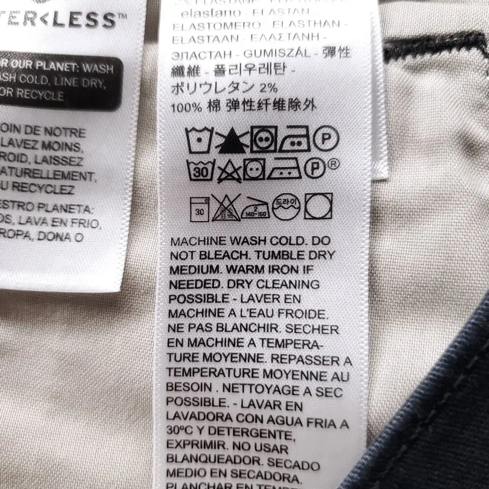 Levi's XX Chino Relaxed Taper Pants Men 29 Black Stretch Minimalist Streetwear